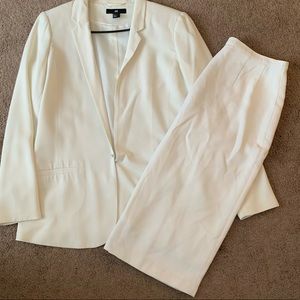 Off-white H&M pencil skirt